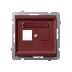Obudowa gniazda pojedynczego typu Keystone prosta; SONATA; BURGUND; GPK-1R/p/58