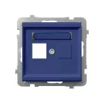 Obudowa gniazda podwójnego typu Keystone prosta; SONATA; KOBALT; GPK-2R/p/86