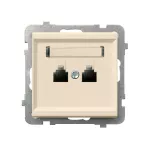 Gniazdo telefoniczne podwójne równoległe; SONATA; WANILIA; GPT-2RR/m/89