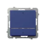 Łącznik dwubiegunowy z podświetleniem niebieskim; SONATA; KOBALT; ŁP-11RS/m/86