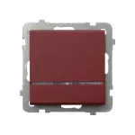Łącznik kontrolny z podświetleniem niebieskim; SONATA; BURGUND; ŁP-12RS/m/58