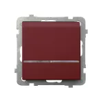 Łącznik hotelowy z podświetleniem pomarańczowym; SONATA; BURGUND; ŁP-15RS/m/58
