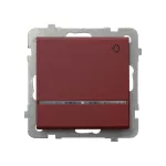 Łącznik zwierny "światło" z podświetleniem niebieskim; SONATA; BURGUND; ŁP-5RS/m/58