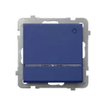 Łącznik zwierny "światło" z podświetleniem niebieskim; SONATA; KOBALT; ŁP-5RS/m/86
