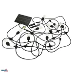SOLARNA GIRLANDA OGRODOWA LED SOLBEE 3W 3000K 10SZT 10M IP65 CZARNA