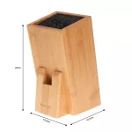 KINGHOFF BLOK NA NOŻE BAMBUS 10,5x10,5x25cm