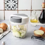 KINGHOFF ROZDRABNIACZ KUCHENNY NAPĘDZANY MECHANICZNIE BIAŁY 900ml