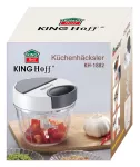 KINGHOFF ROZDRABNIACZ KUCHENNY NAPĘDZANY MECHANICZNIE BIAŁY 900ml