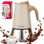KLAUSBERG KAWIARKA STALOWA ESPRESSO 600ml INDUKCJA