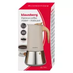 KLAUSBERG KAWIARKA STALOWA ESPRESSO 600ml INDUKCJA