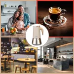 KLAUSBERG KAWIARKA STALOWA ESPRESSO 600ml INDUKCJA