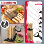 KLAUSBERG NOŻE KUCHENNE ZESTAW  5 NOŻY + OBIERACZKA