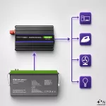 Qoltec Przetwornica napięcia Monolith 600 MS Wave | 12V na 230V | 300/600W | USB