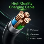 Qoltec Kabel EV Typ 2 do ładowania samochodu elektrycznego i hybryd | 22kW | 32A | 5m
