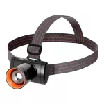 Latarka czołowa LED 3 W, 300 lm, 1200 mAh, ruchoma głowica, zoom