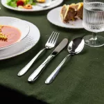 KINGHOFF SZTUĆCE ZESTAW 24 ELEMENTY STAL