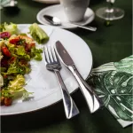 KINGHOFF SZTUĆCE ZESTAW 24 ELEMENTY STAL POŁYSK