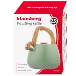 KLAUSBERG CZAJNIK TRADYCYJNY Z GWIZDKIEM 2,5L ZIELONY KOLOR