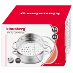 KLAUSBERG GARNEK DO GOTOWANIA NA PARZE 24cm 3,5L