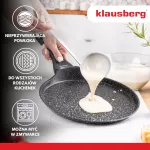 KLAUSBERG PATELNIA DO NALEŚNIKÓW 24cm CZARNY-MARMUREK