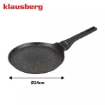 KLAUSBERG PATELNIA DO NALEŚNIKÓW 24cm CZARNY-MARMUREK