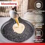 KLAUSBERG PATELNIA DO NALEŚNIKÓW 24cm CZARNY-MARMUREK
