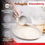 KLAUSBERG PATELNIA DO NALEŚNIKÓW 24cm KREMOWY-MARMUREK