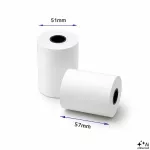 Qoltec Rolka termiczna 57 x 30 | 55g/m2 | 10szt. | BPA free
