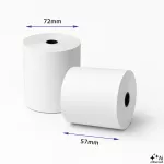 Qoltec Rolka termiczna 57 x 60 | 55g/m2 | 10szt. | BPA free