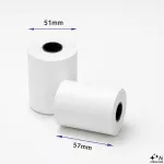 Qoltec Rolka termiczna 57 x 27 | 55g/m2 | 10szt. | BPA free