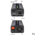 Qoltec Przetwornica napięcia Monolith 2000 MS Wave | 12V na 230V | 1000/2000W | USB