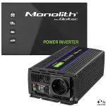 Qoltec Przetwornica napięcia Monolith 2000 MS Wave | 12V na 230V | 1000/2000W | USB