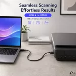Qoltec Kabel USB 2.0 A męski | B męski | 0.5m