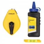 STANLEY SZNUR TRASER.OPP 30m + KREDA 115g & POZIOMICA