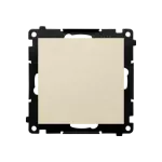 Simon 55 WMDL-01031x-144 Przycisk pojedynczy zwierny bez piktogramu (moduł) 10 AX, 250 V~, szybkozłącza; Szampański mat