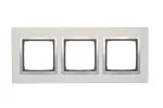 Simon 54 Nature WMDZ-0130xS-077 Ramka 3-krotna Nature-Metal, INOX KLASYCZNY, IP20/IP44* (*IP44-należy zastosować zestaw uszczelek DUN3)