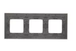 Simon 54 Nature WMDZ-0130xS-077 Ramka 3-krotna Nature-Metal, INOX KLASYCZNY, IP20/IP44* (*IP44-należy zastosować zestaw uszczelek DUN3)