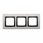 Simon 54 Nature WMDZ-0130xS-081 Ramka 3-krotna Nature-Metal, SATYNOWA NOC, IP20/IP44* (*IP44-należy zastosować zestaw uszczelek DUN3)