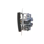 Simon 54 WMDL-0612xx-049 Łącznik schodowy podwójny z podświetleniem (moduł) 10AX, 250V~, zaciski śrubowe; czarny