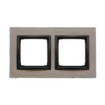 Simon 54 Nature WMDZ-0120xS-098 Ramka 2-krotna Nature-Beton, CZARNY CHARAKTER, IP20/IP44* (*IP44-należy zastosować uszczelkę ramki DUN2)