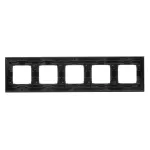 Simon 54 Nature WMDZ-0150xS-083 Ramka 5-krotna Nature-Metal, INOX DARK, IP20/IP44* (*IP44-należy zastosować zestaw uszczelek DUN5)