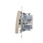 Simon 54 WMDL-010xxx-044 Łącznik jednobiegunowy (moduł) 10AX, 250V~, szybkozłącza; złoty mat