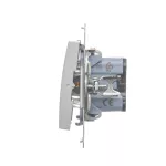 Simon 54 WMDL-010x2x-043 Łącznik jednobiegunowy (moduł) 16AX, 250V~, zaciski śrubowe; srebrny mat