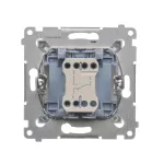 Simon 54 WMDL-060xxx-043 Łącznik schodowy (moduł) 10AX, 250V~, szybkozłącza; srebrny mat