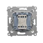 Simon 54 WMDL-061xxx-044 Łącznik schodowy z podświetleniem LED (moduł) 10AX, 250V~, szybkozłącza; złoty mat