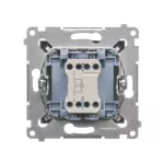 Simon 54 WMDL-0P1xxx-048 Przycisk pojedynczy zwierny z podświetleniem LED bez piktogramu (moduł) 10AX, 250V~, szybkozłącza; antracyt