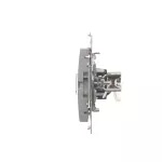 Simon 54 WMDK-0610xx-043 Gniazdo komputerowe pojedyncze RJ45 kategoria 6 z przesłoną przeciwkurzową (moduł); srebrny mat