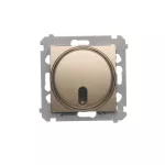 Simon 54 WMDL-001xPx-044 Łącznik zdalnie sterowany z przekaźnikiem (moduł) 8(2) A, 230V~; złoty mat *Wymagana instalacja 3-przewodowa
