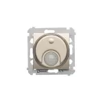 Simon 54 WMDR-020xxP-044 Łącznik z czujnikiem ruchu z przekaźnikiem z zabezpieczeniem (moduł) 8(2)A, 230V~; złoty mat *Wymagana instalacja 3-przewodowa