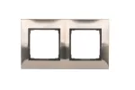 Simon 54 Premium WMDZ-0120xM-061 Ramka 2-krotna PREMIUM IP20 / IP44; inox
